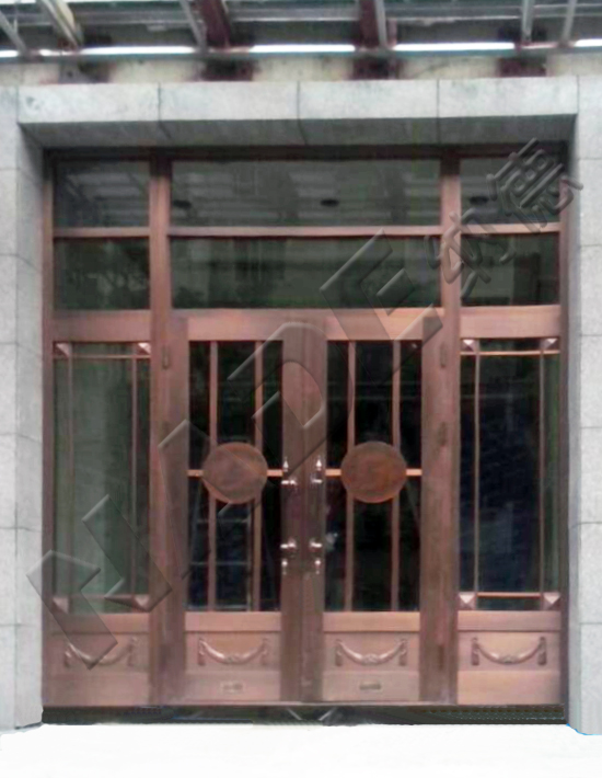 鞍山矿业集团玻璃铜门