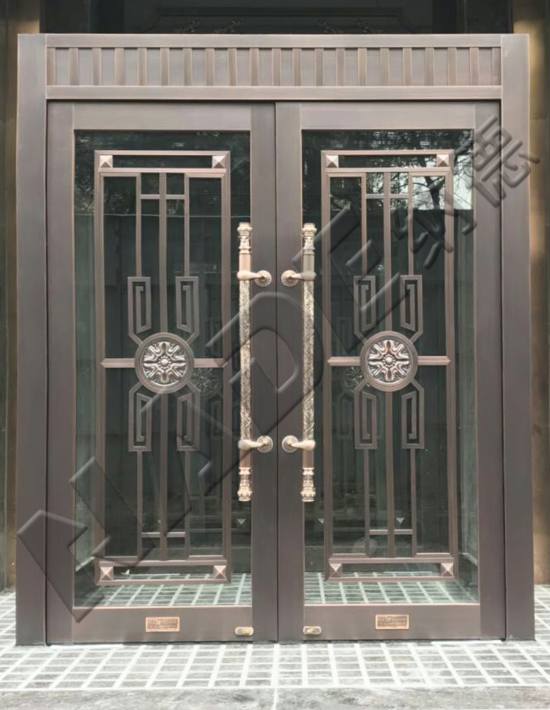 锦州儒林公馆玻璃铜门